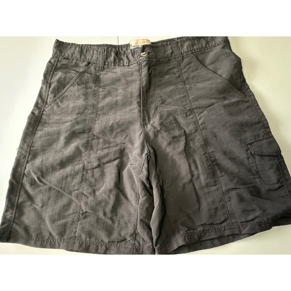 Jane Ashley Vintage Workwear Nylon Cargo Shorts  Womens Size 8 Utility